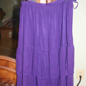 Vintage Albert Nipon Collectibles 100% cotton tiered midi skirt